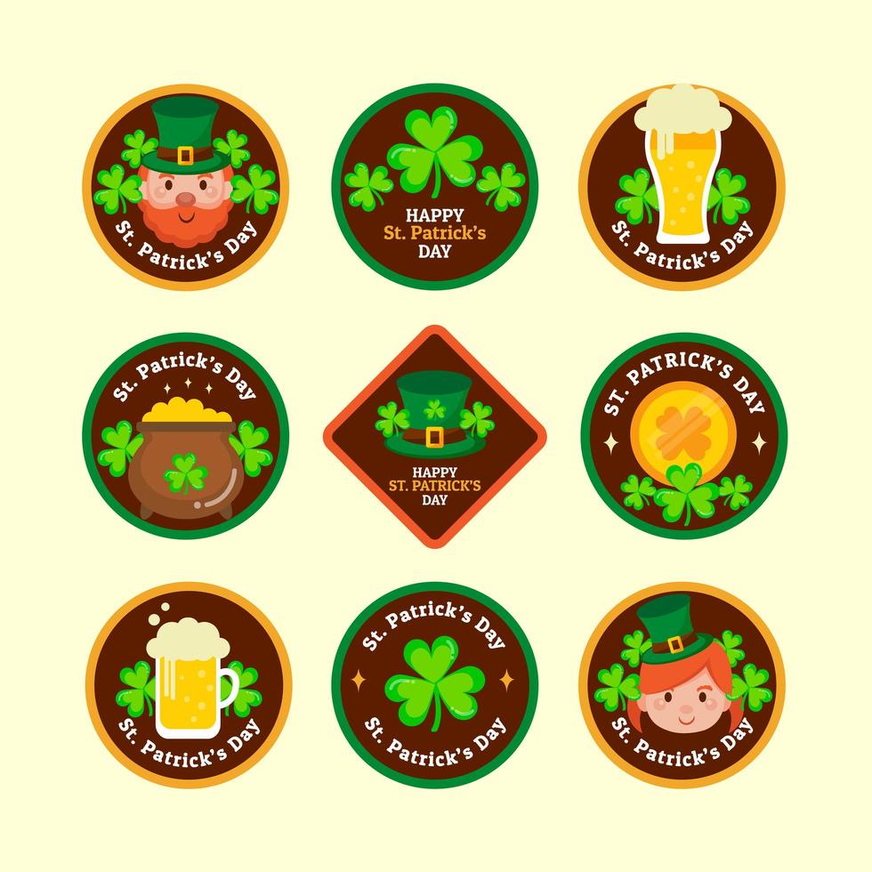 Shamrock Themed St. Patrick's Celebration vector