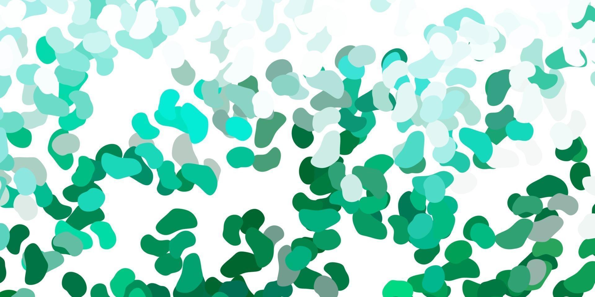 Light green vector pattern with abstract shapes.