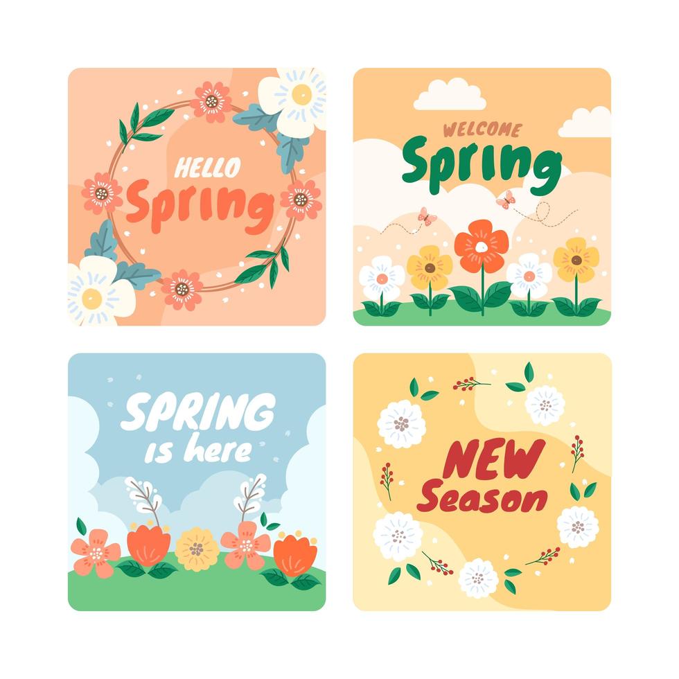 Beautiful Spring Days Has Come vector