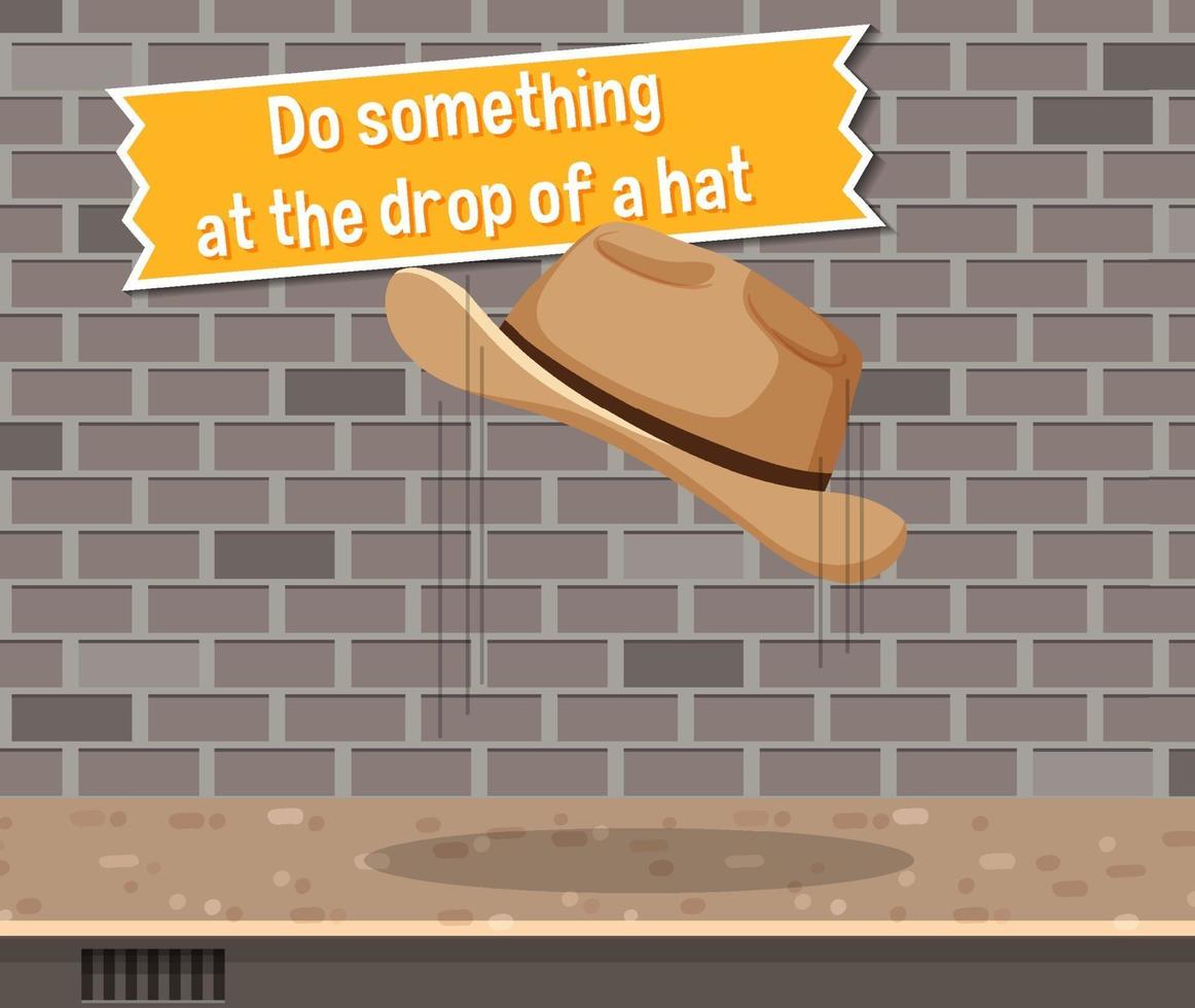 At the drop of a hat idiom new arrivals