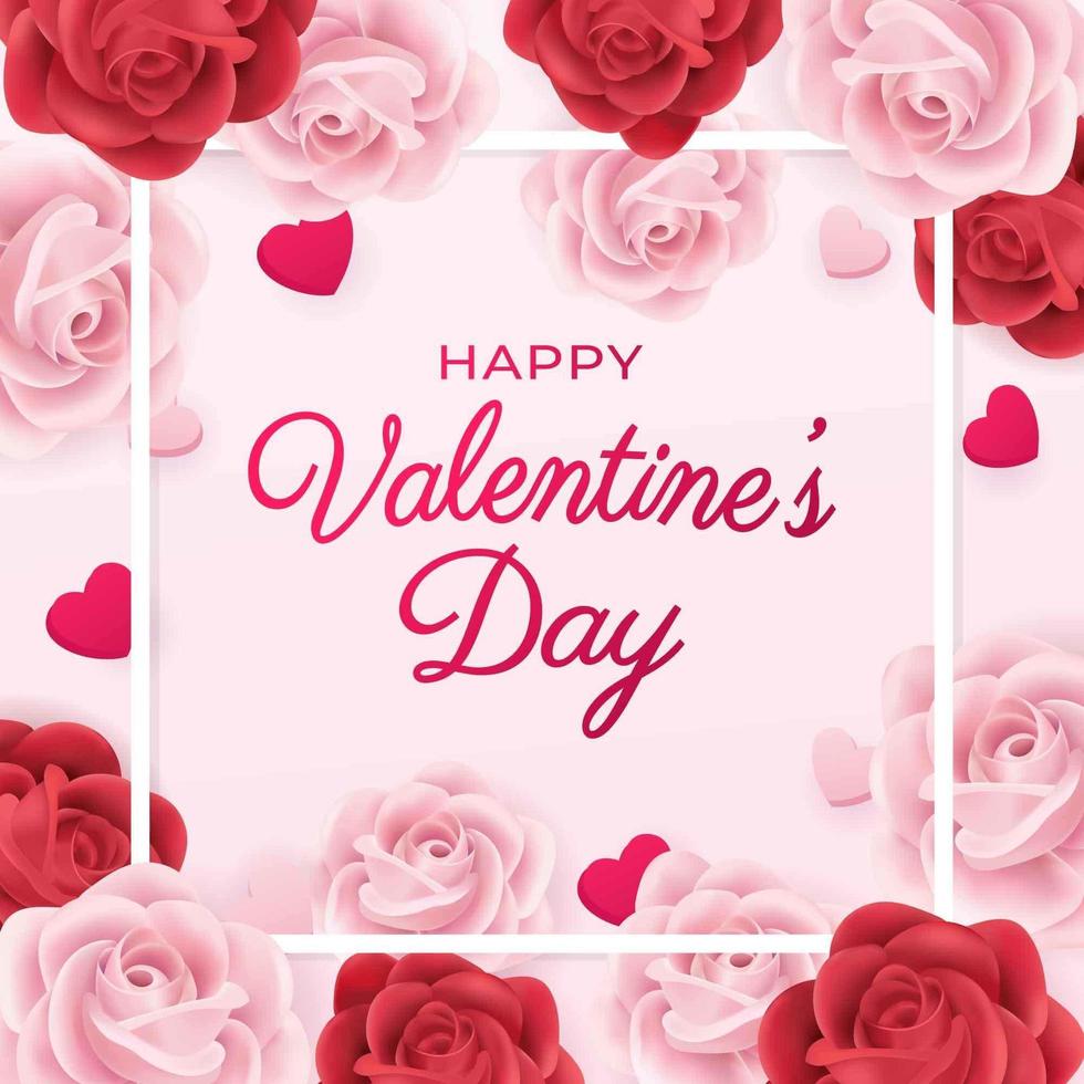 Romantic Valentine Day Greeting vector