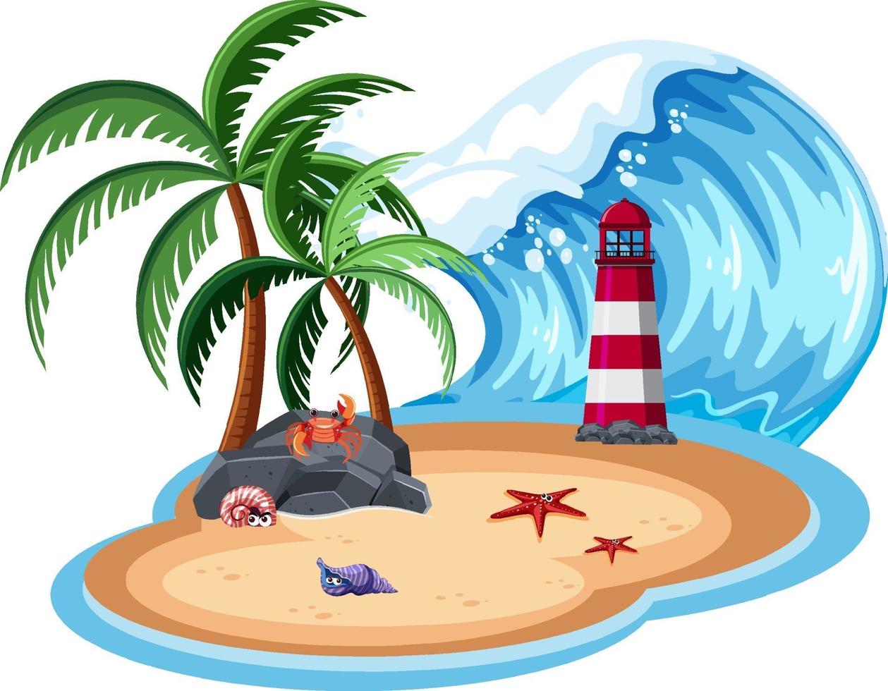 Isolated island and big wave vector