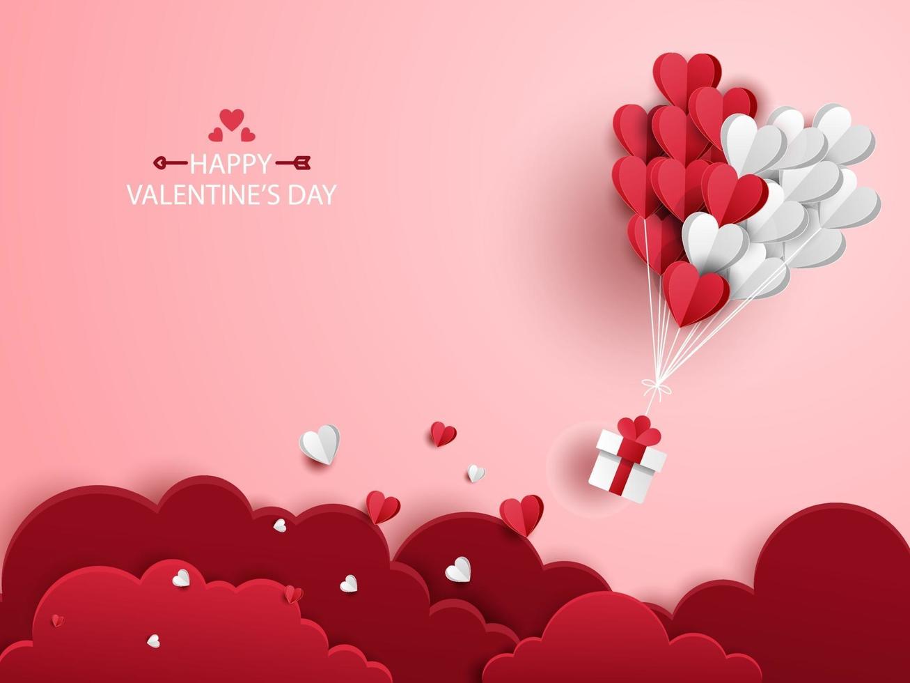 Valentine's day vector design, background