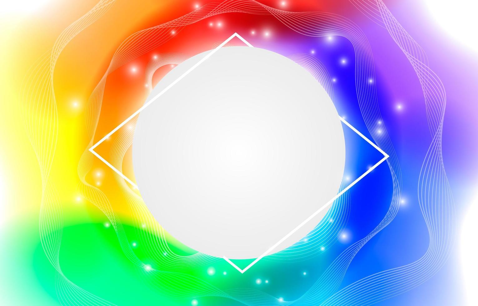 Blurred Sparkling Rainbow Background vector