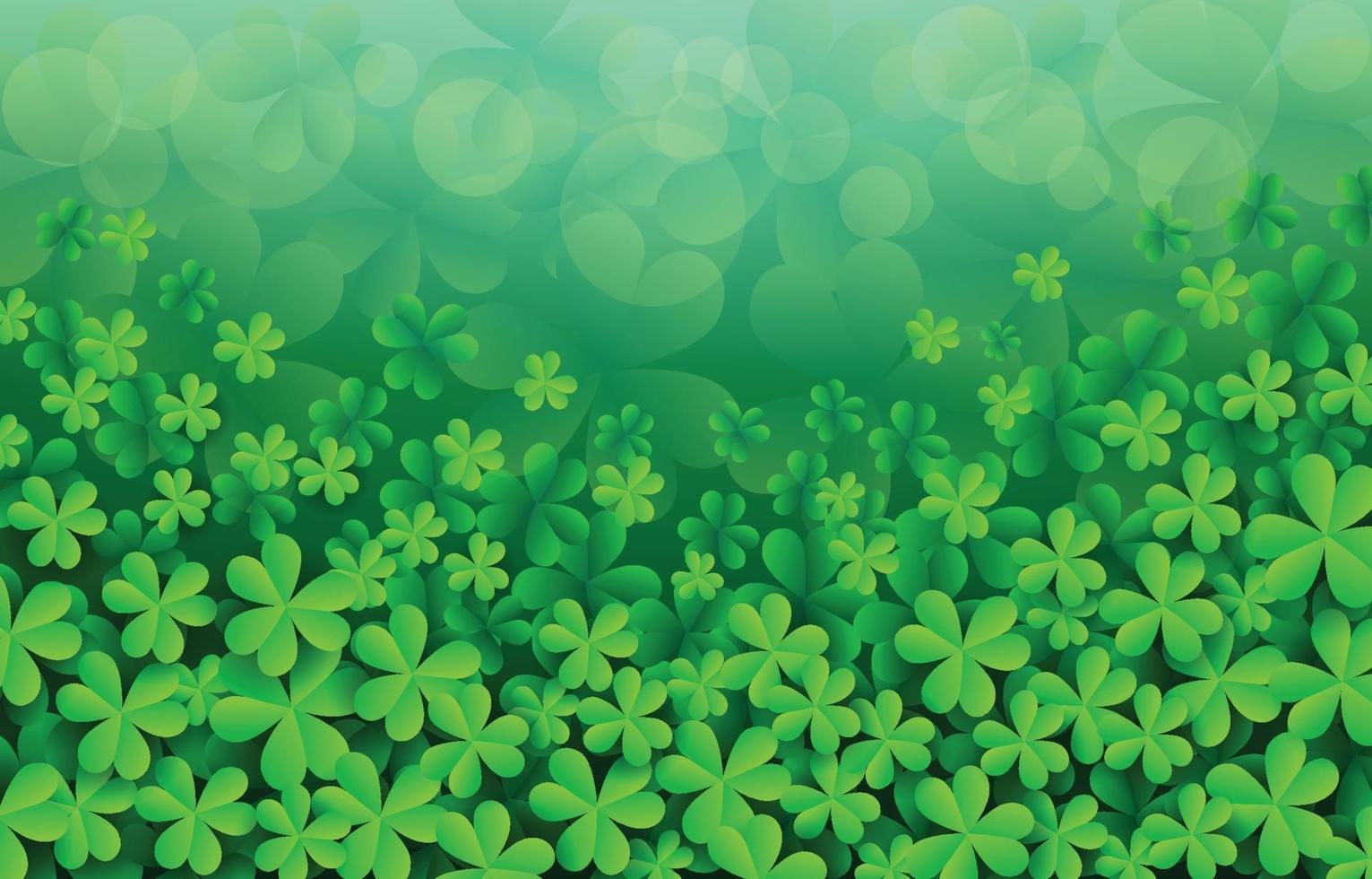 fondo del trébol del trébol del día de san patricio vector