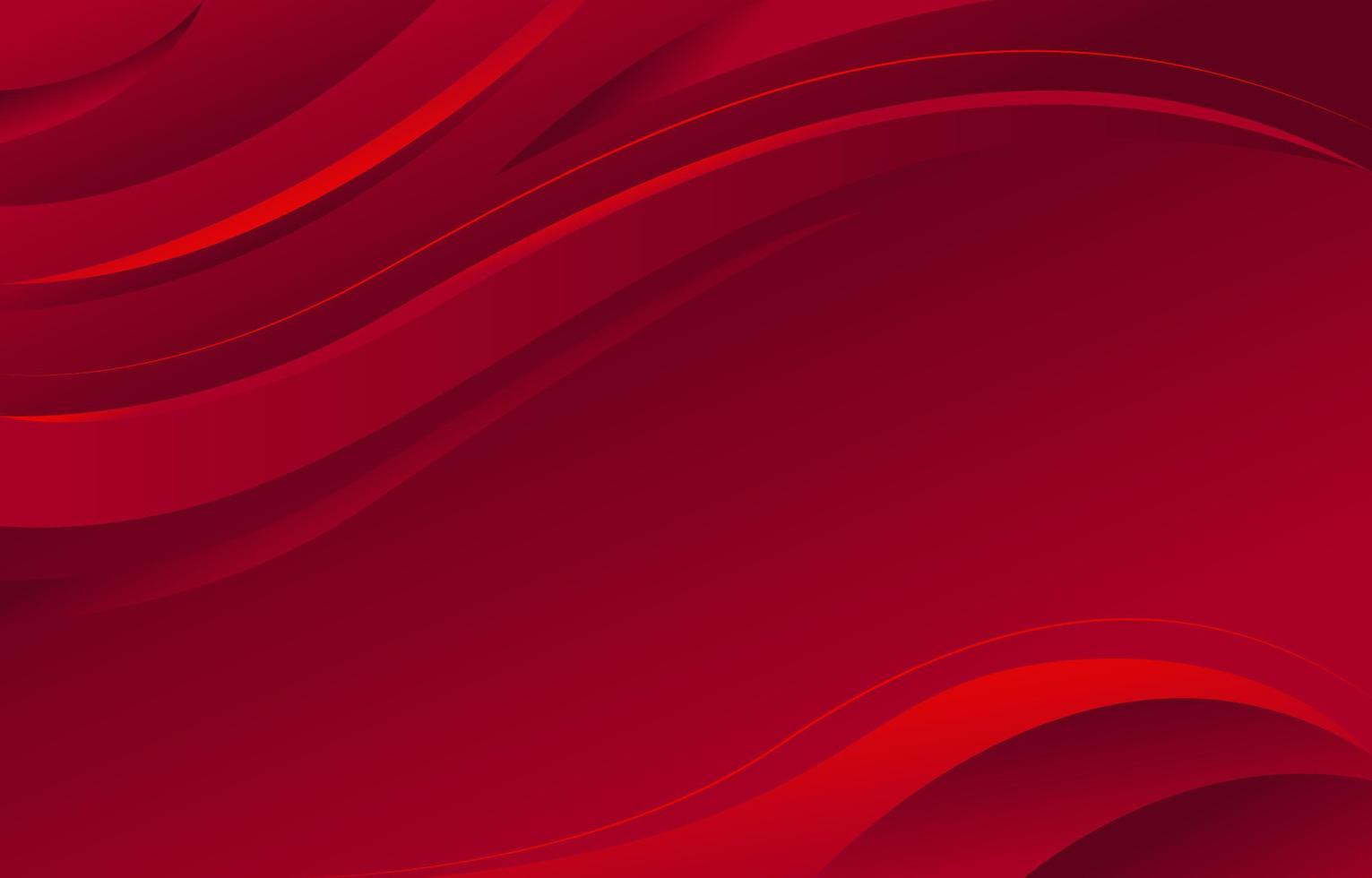 Abstract Wavy Red Backgound vector