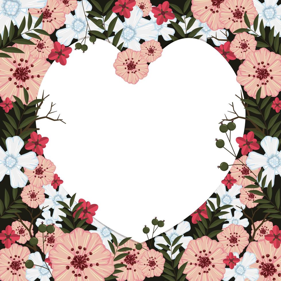 Flower Valentine Background Concept vector