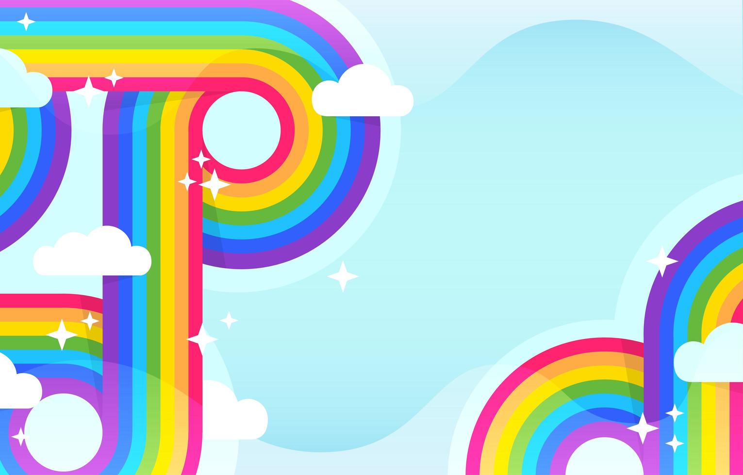 Colorful Retro Rainbow Background vector