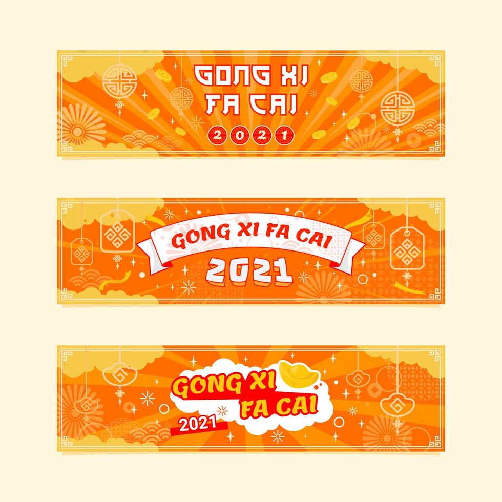 Gong Xi Fa Cai Festival Banner vector