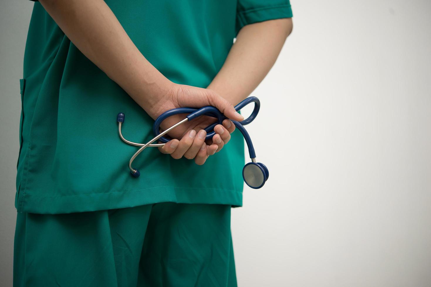 Medical doctor with a stethoscope photo