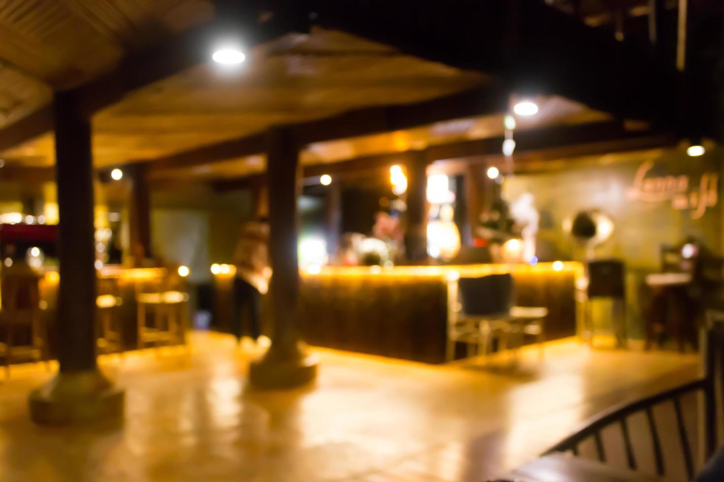 Blurred restaurant scene photo