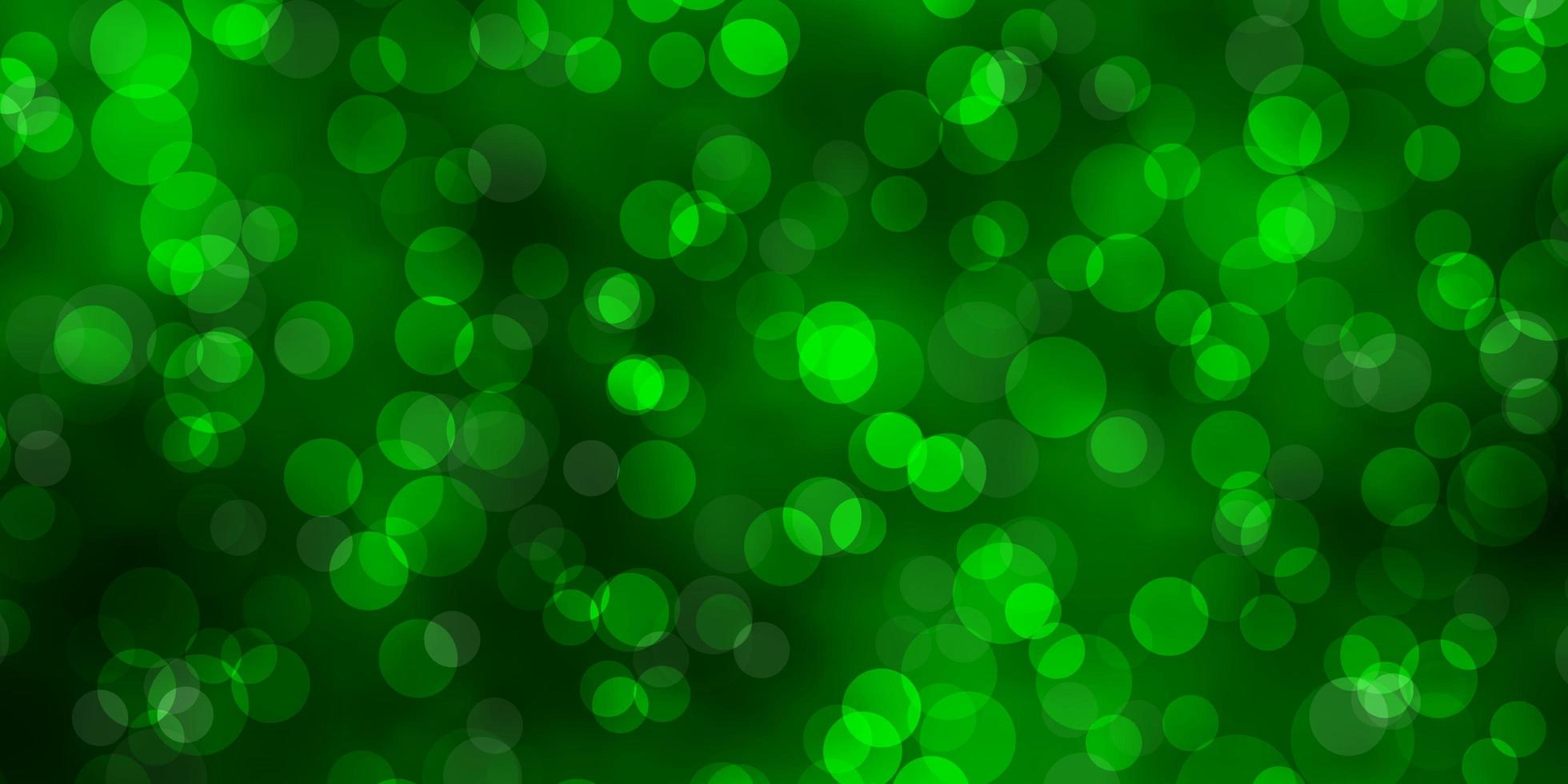 Light Green vector layout with circle shapes.