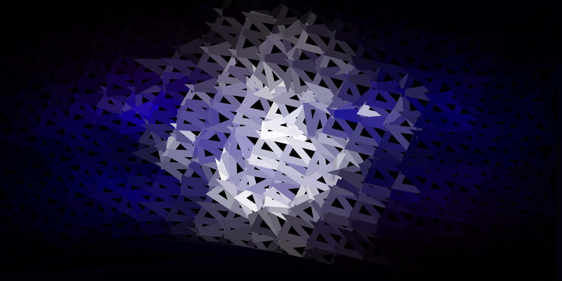 Dark blue, red vector triangle mosaic background.