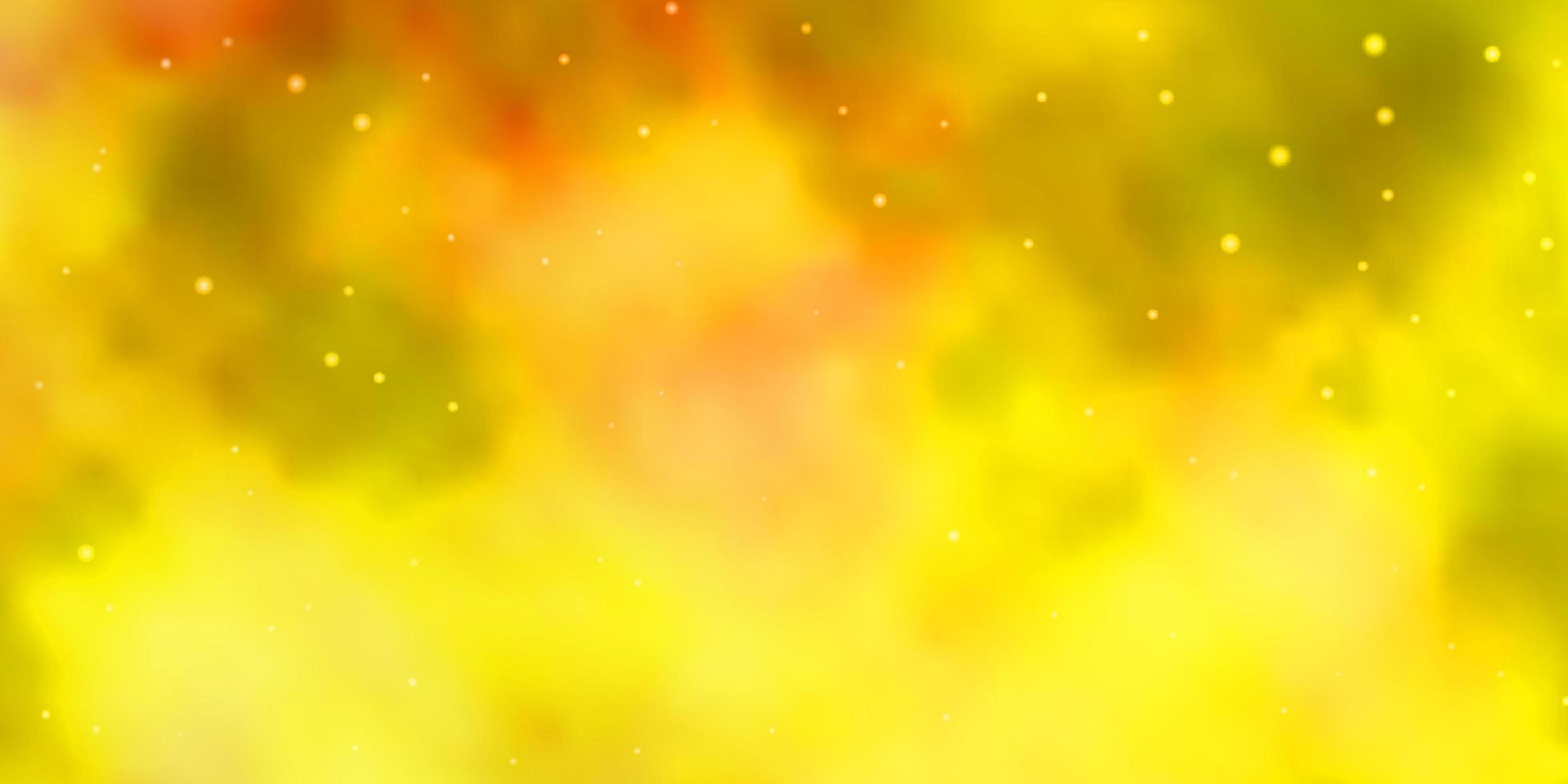 Light Green, Yellow vector pattern with abstract stars.