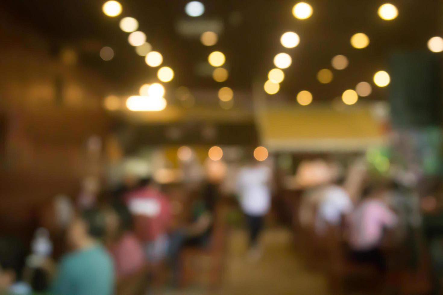 Blurred restaurant or cafe scene for background photo