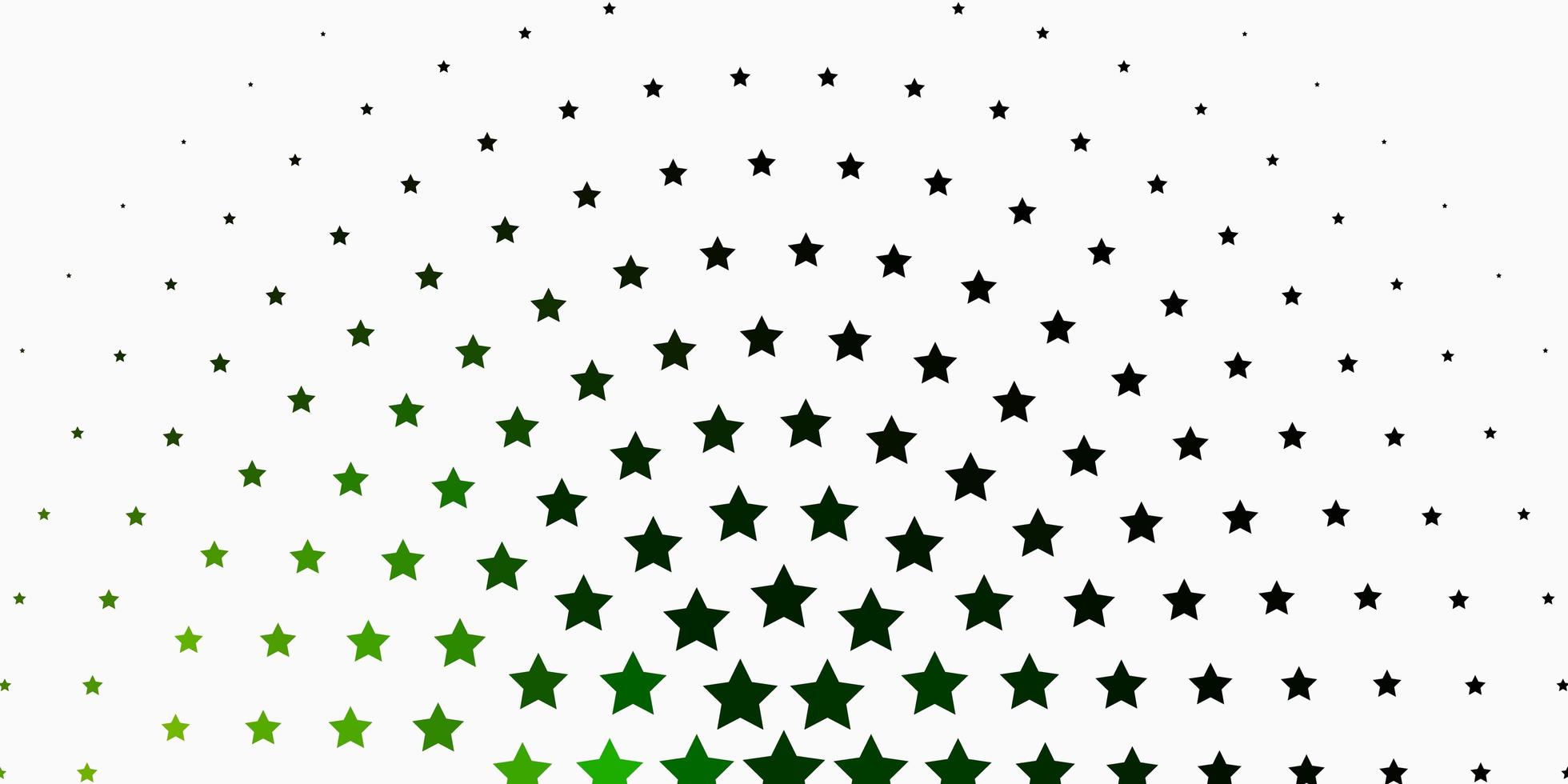 Light Green, Yellow vector pattern with abstract stars.