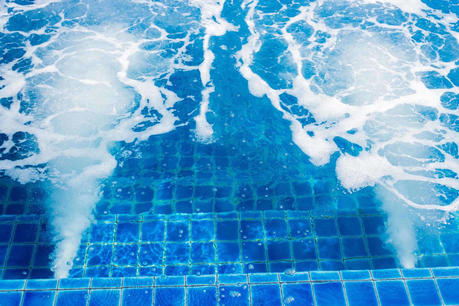 Bubbles in jacuzzi swimming pool photo