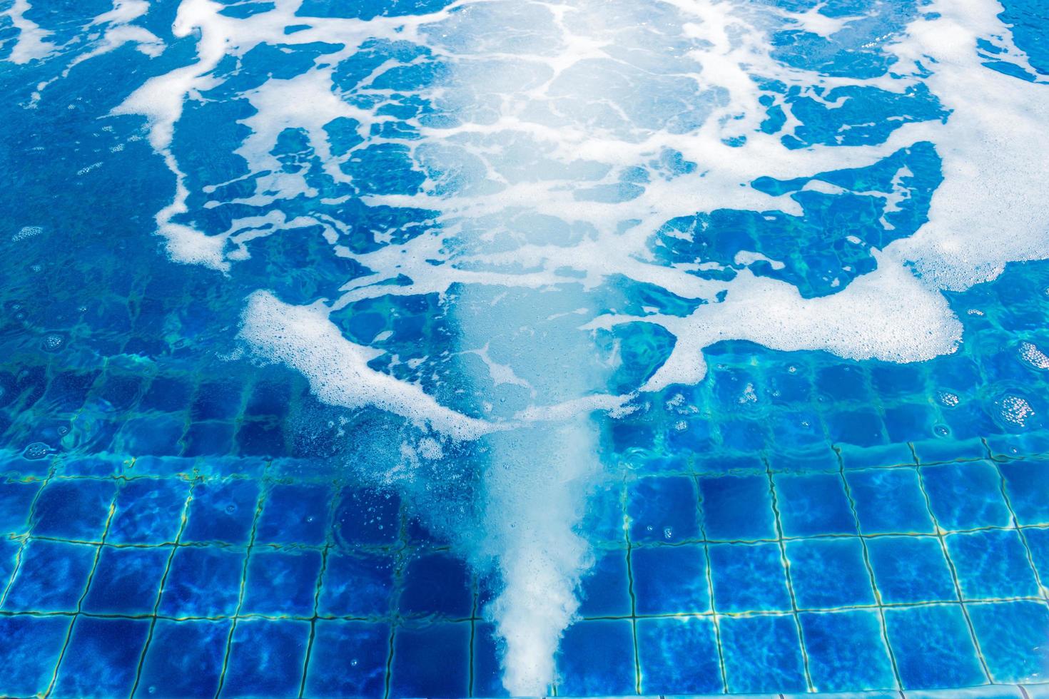 Bubbles in jacuzzi swimming pool photo