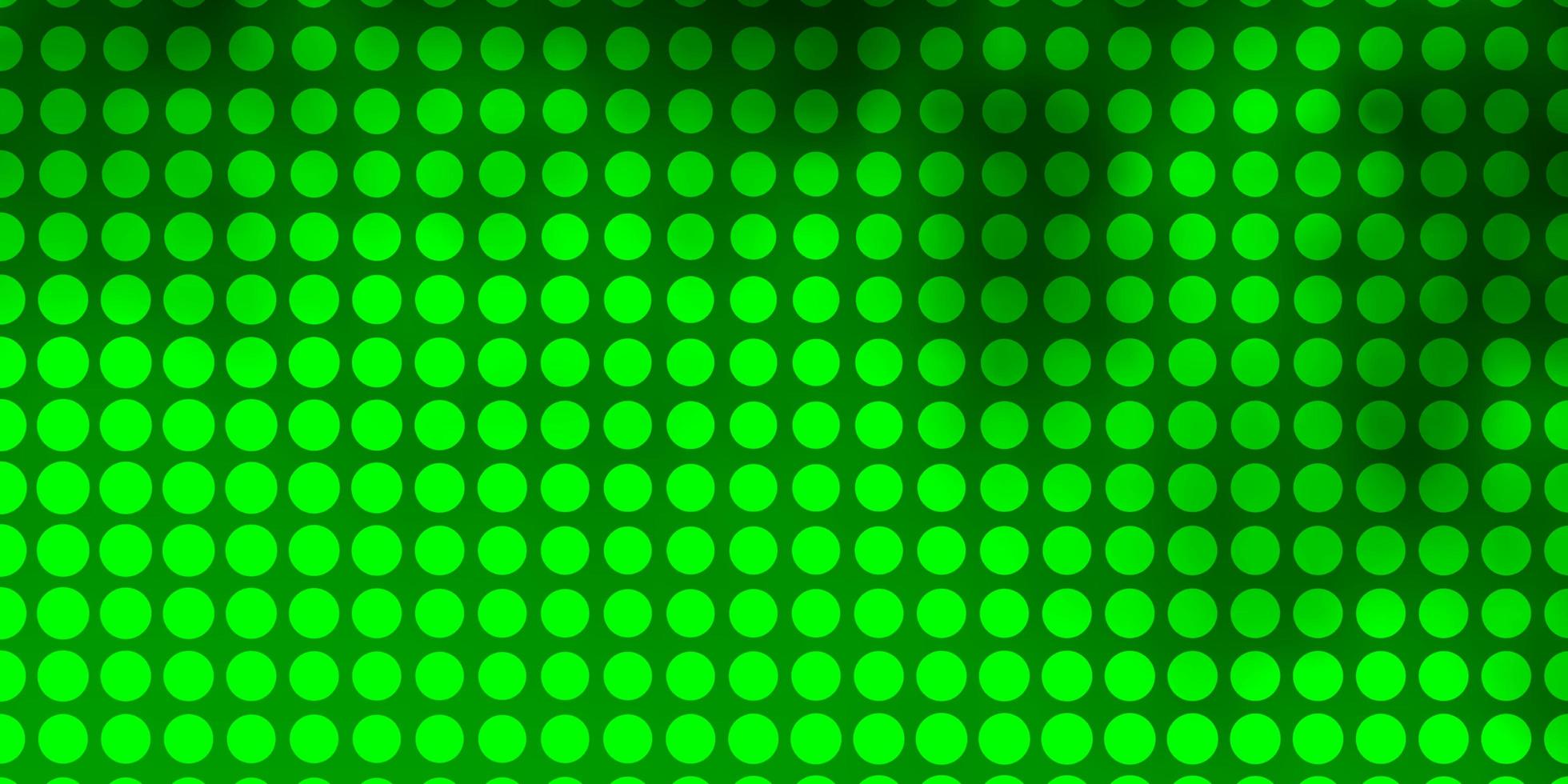 Light Green vector template with circles.