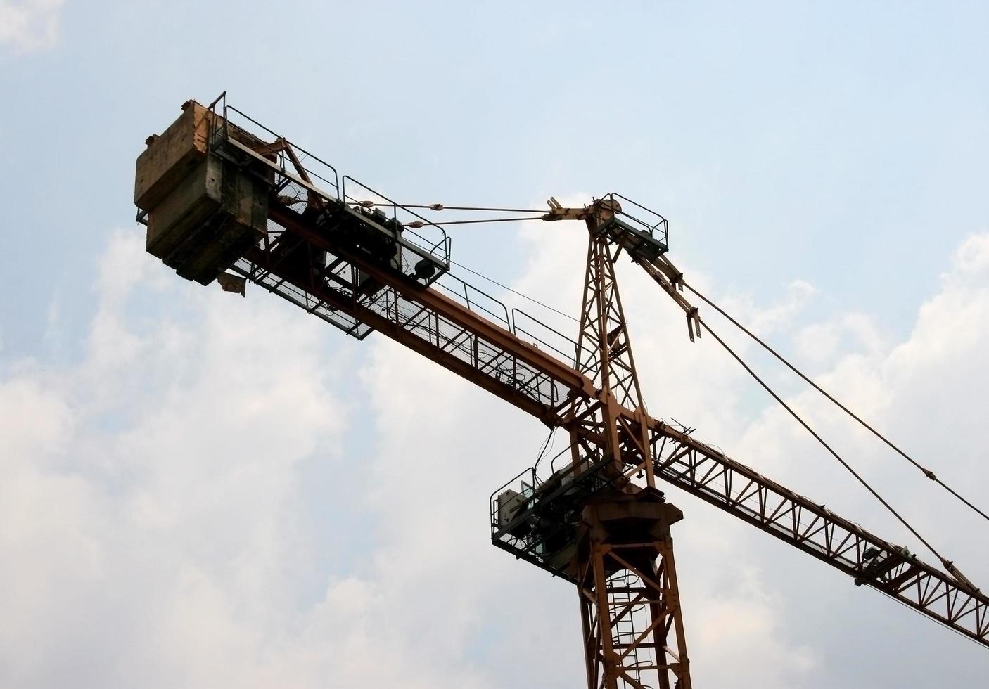 Crane against sky photo