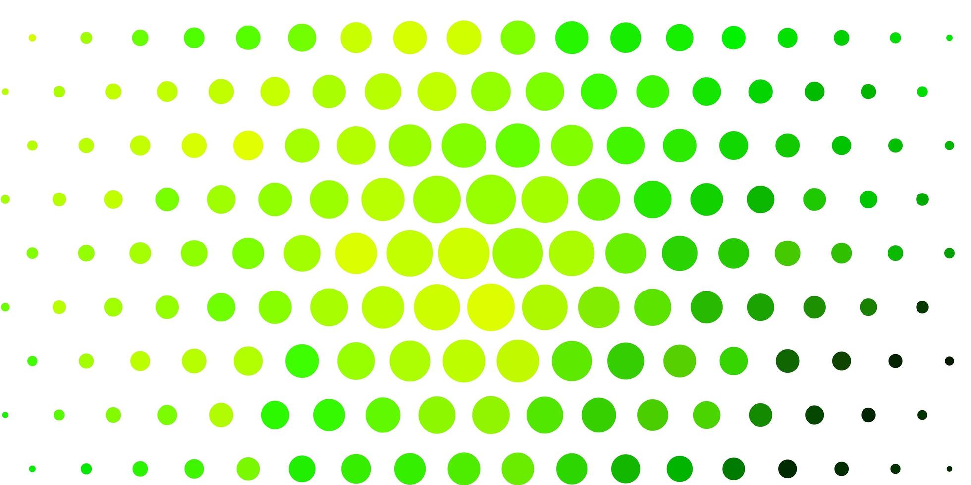 Light Green, Yellow vector pattern with circles.