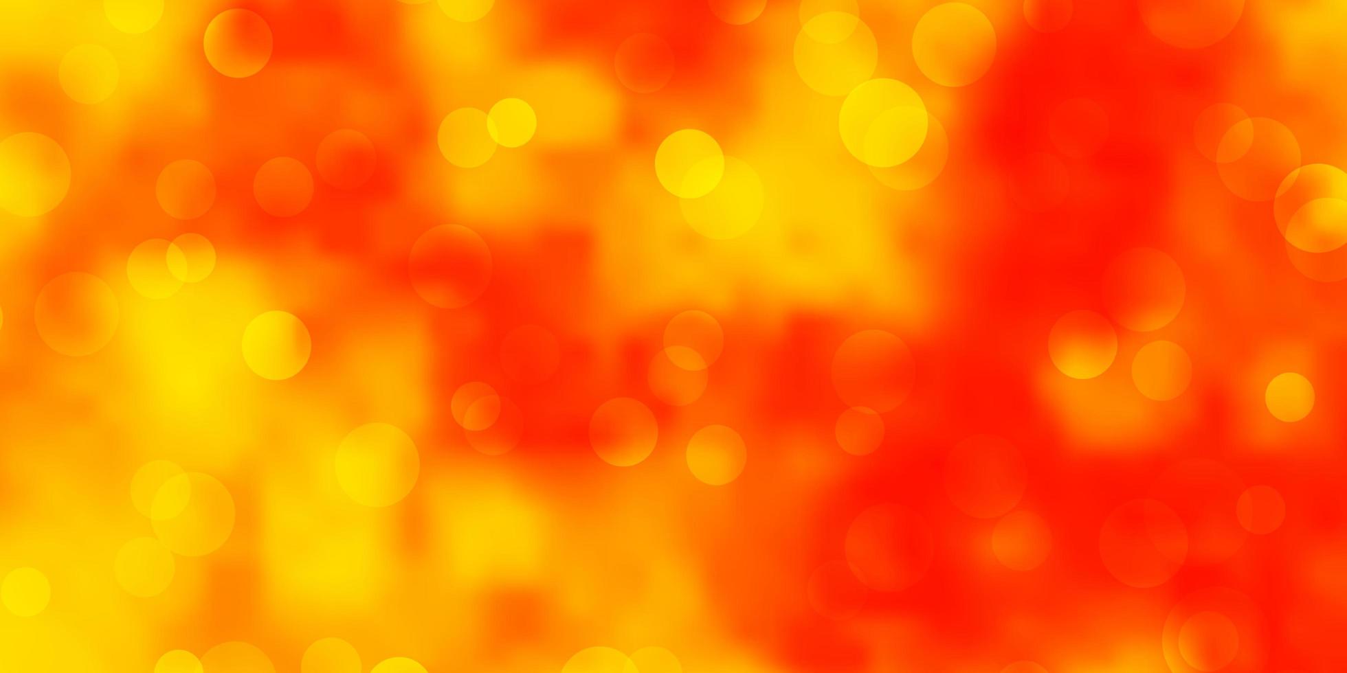 Light Orange vector template with circles.