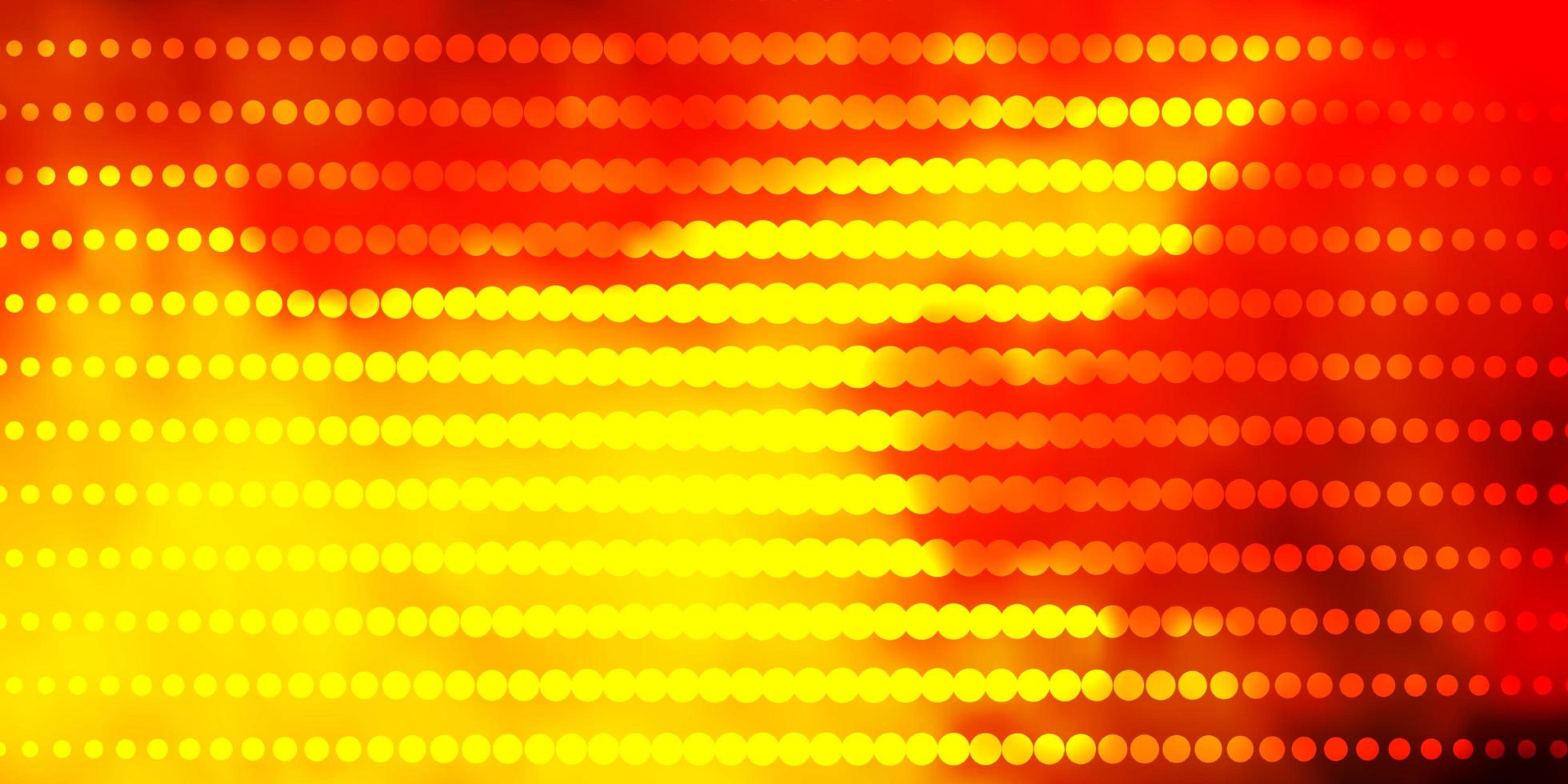 Light Orange vector background with circles.