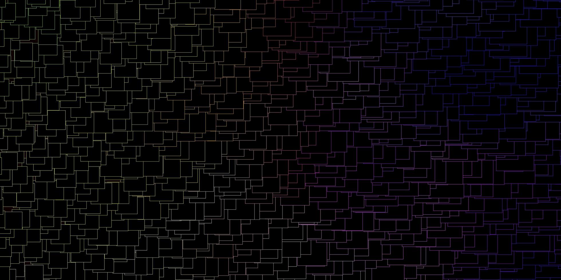 Fondo de vector multicolor oscuro con rectángulos.