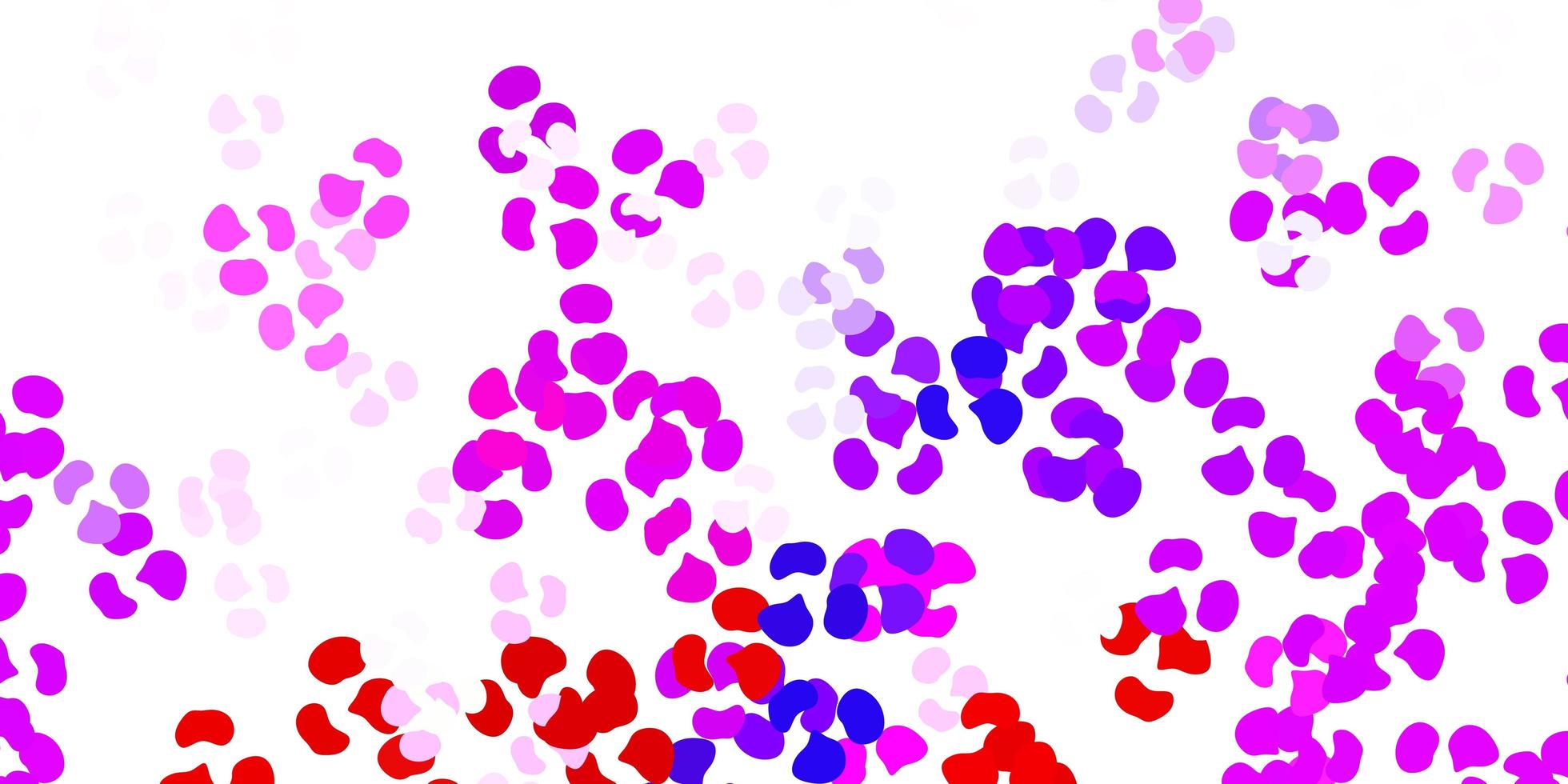Light blue, red vector background with random forms.