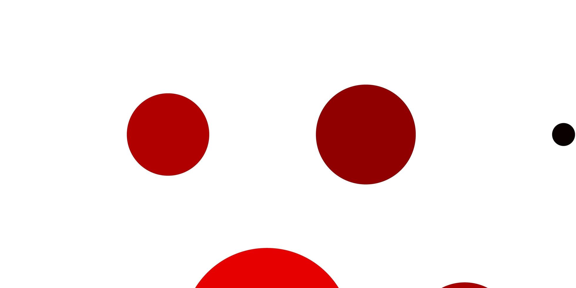 telón de fondo de vector rojo claro con puntos.