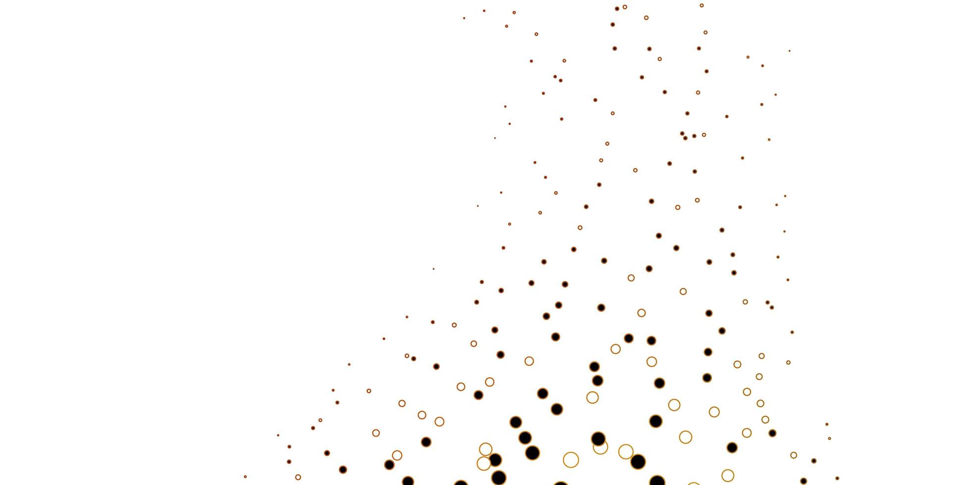 Dark Orange vector backdrop with dots.