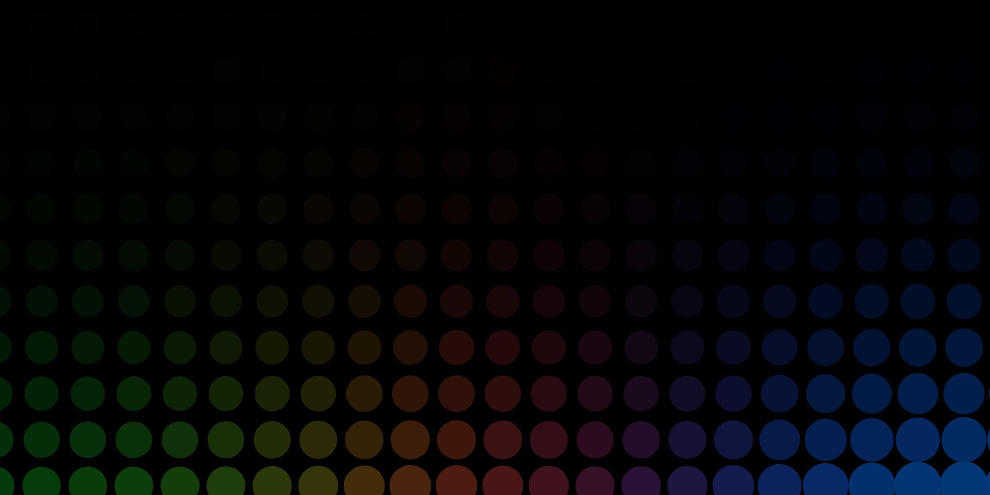 Dark Multicolor vector template with circles.