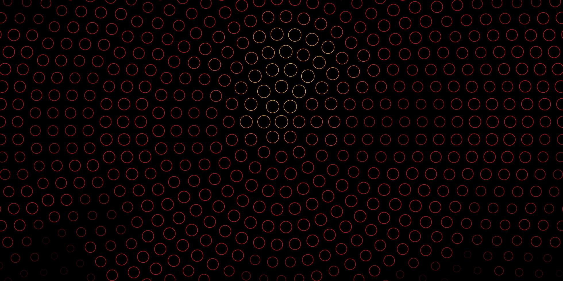 Dark Orange vector background with spots.