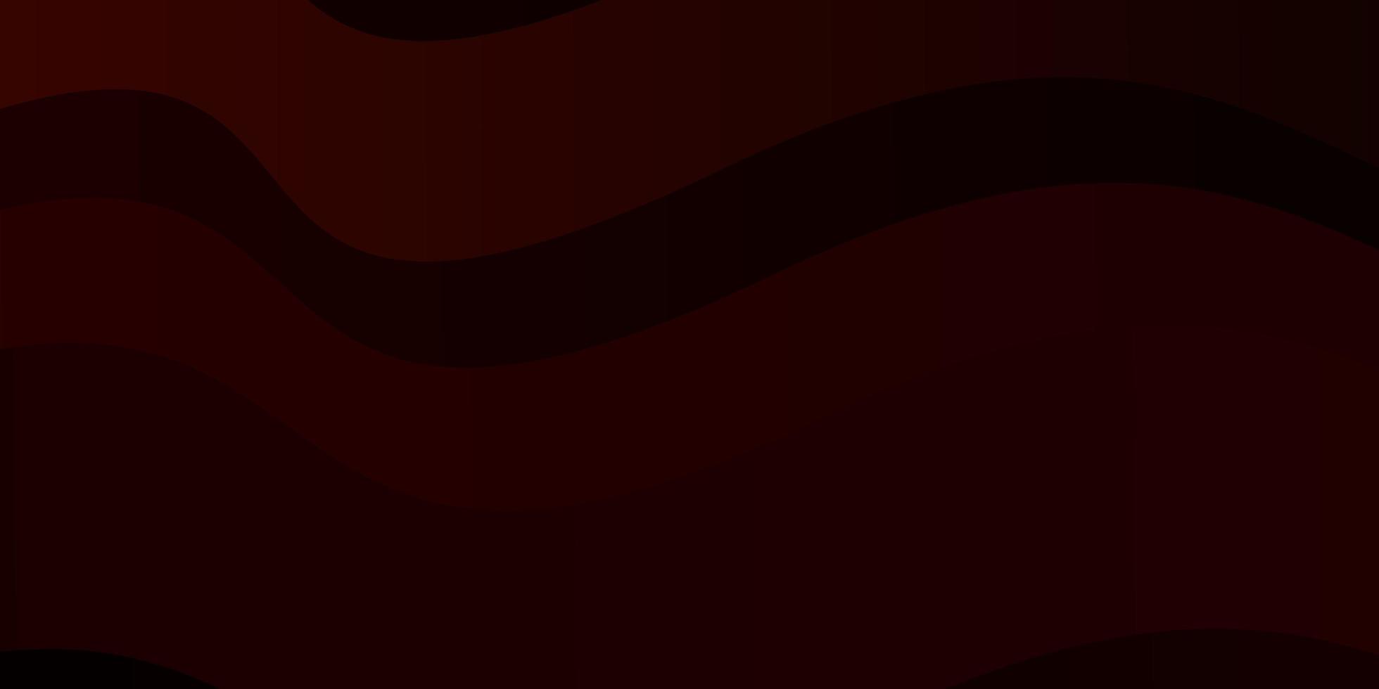 Dark Orange vector texture with curves.