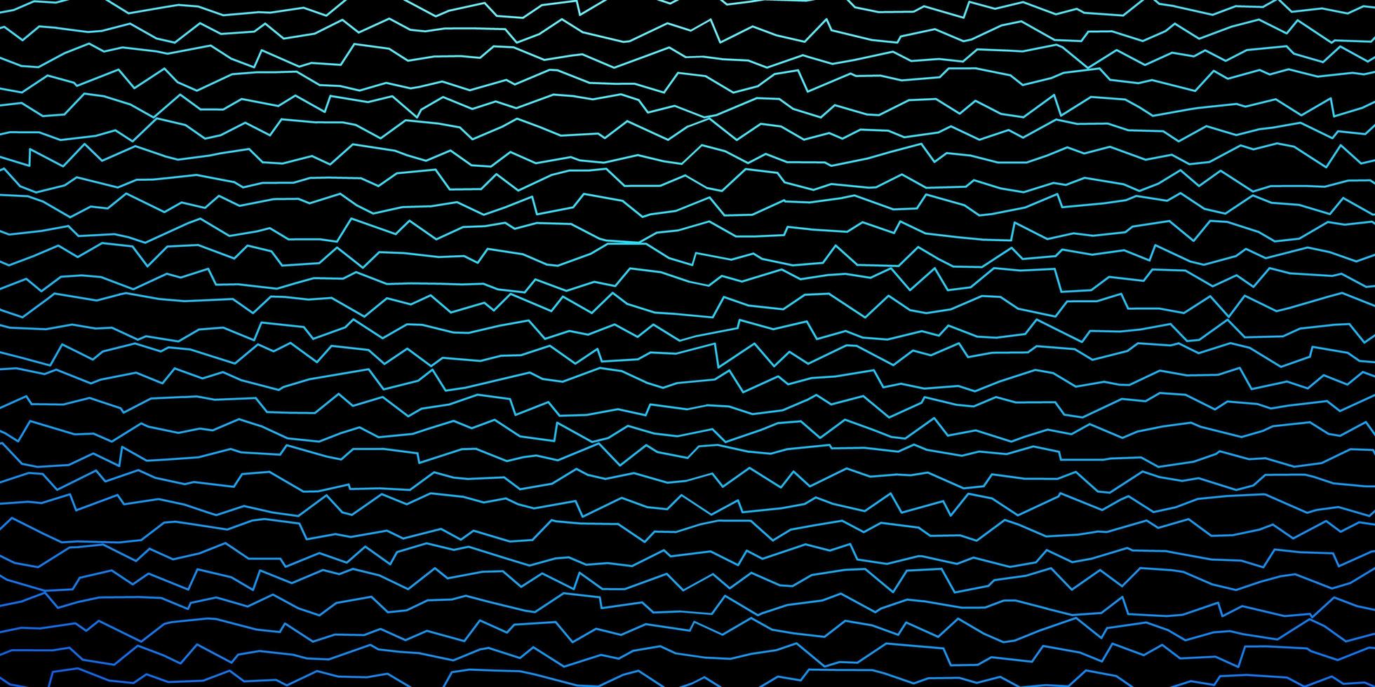 Dark BLUE vector background with wry lines.