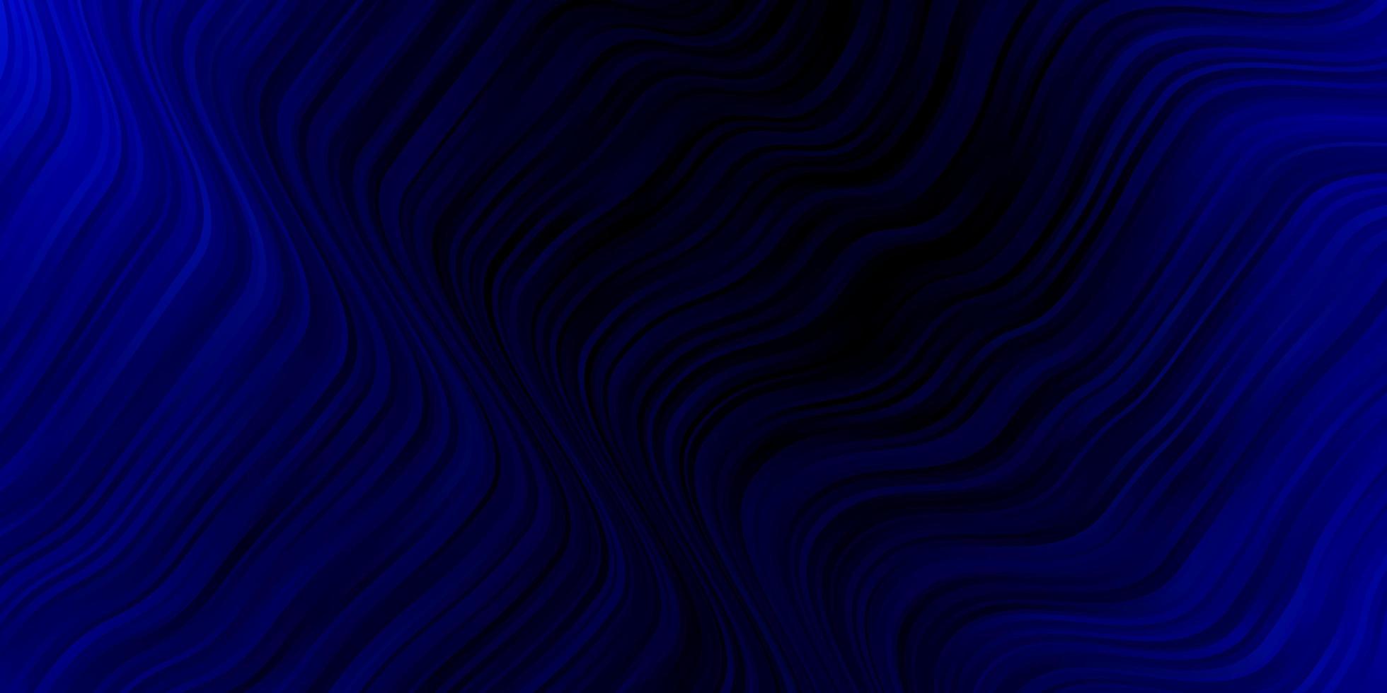 Fondo de vector azul oscuro con líneas torcidas.