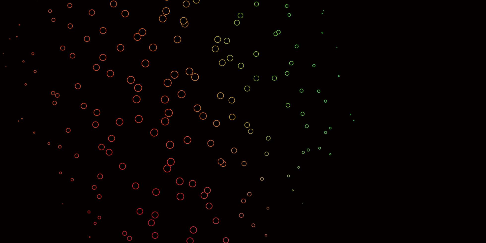 Dark Multicolor vector layout with circle shapes.