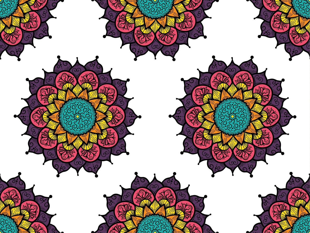 Mandala Seamless Pattern vector