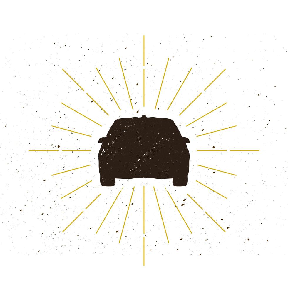 Car silhouette logo vector