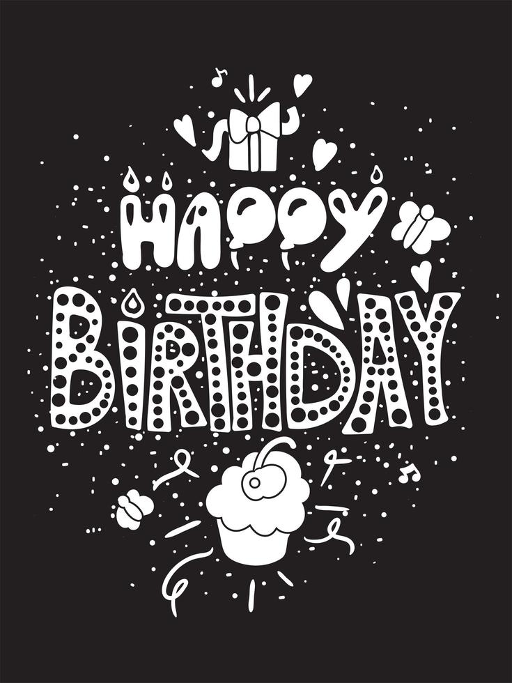 Happy Birthday Greeting Card vector