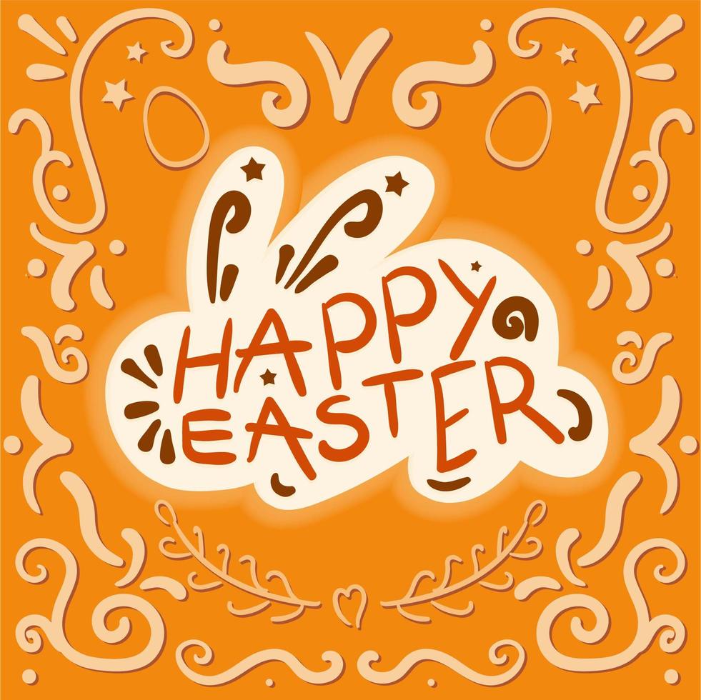 Vintage Happy Easter vector