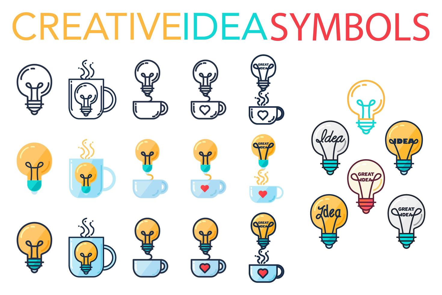 Creative Success Idea Logo vector