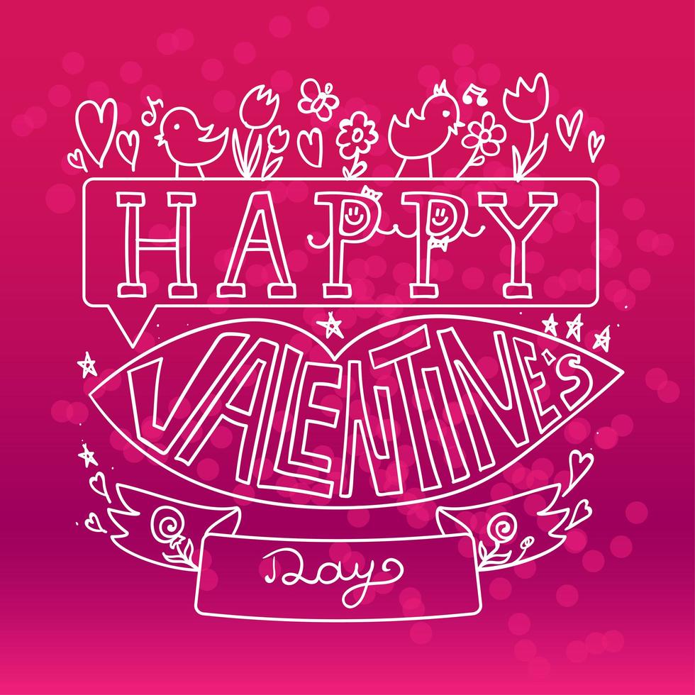 Feliz día de San Valentín vector