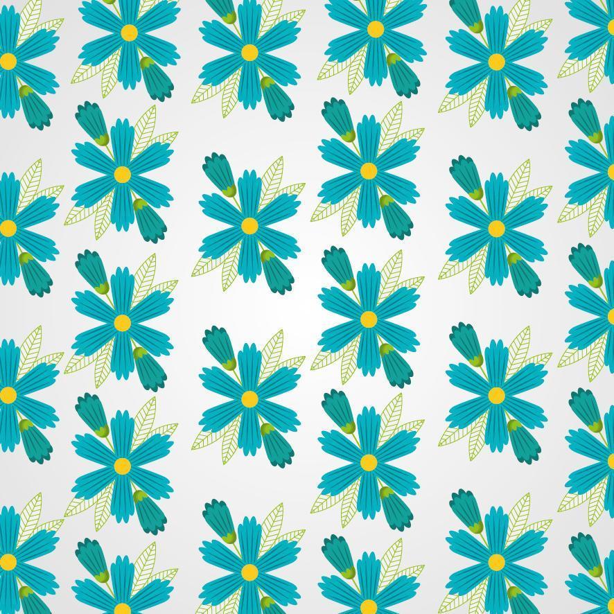 Cute floral pattern background vector