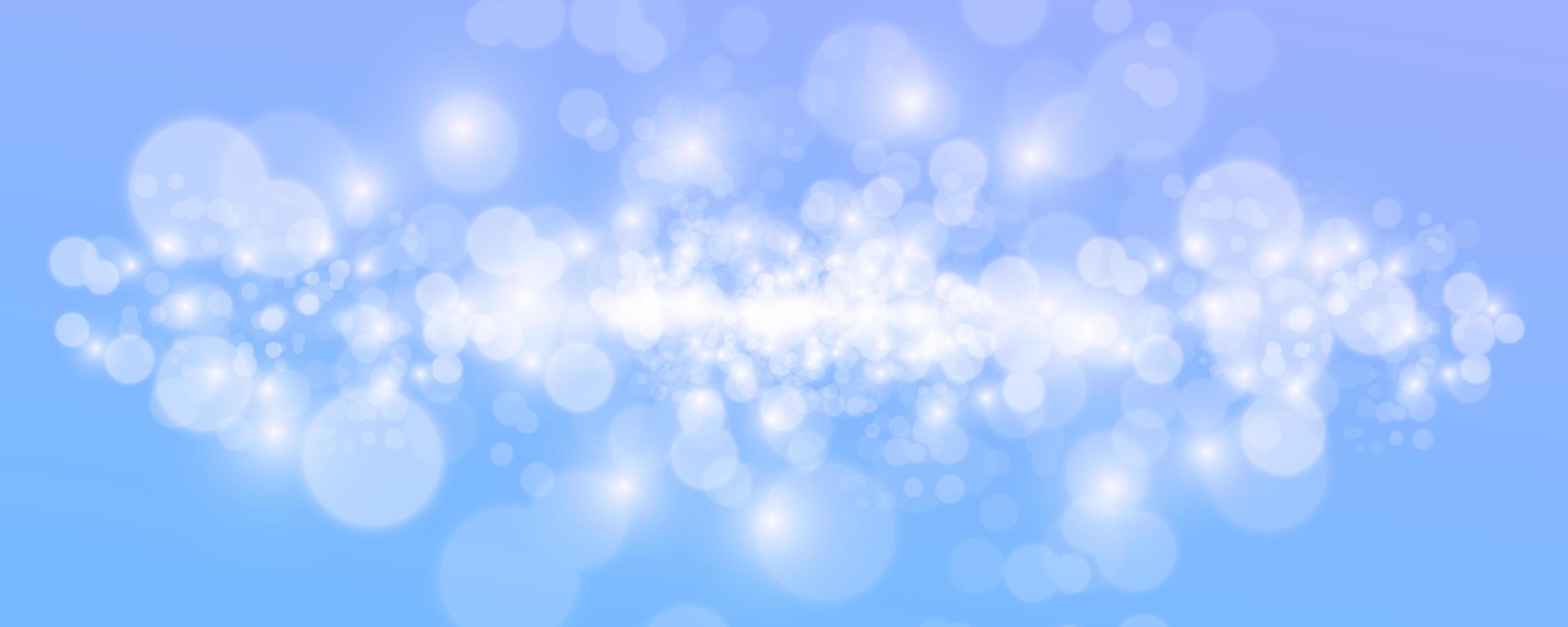 Abstract blue bokeh background. Vector illustration