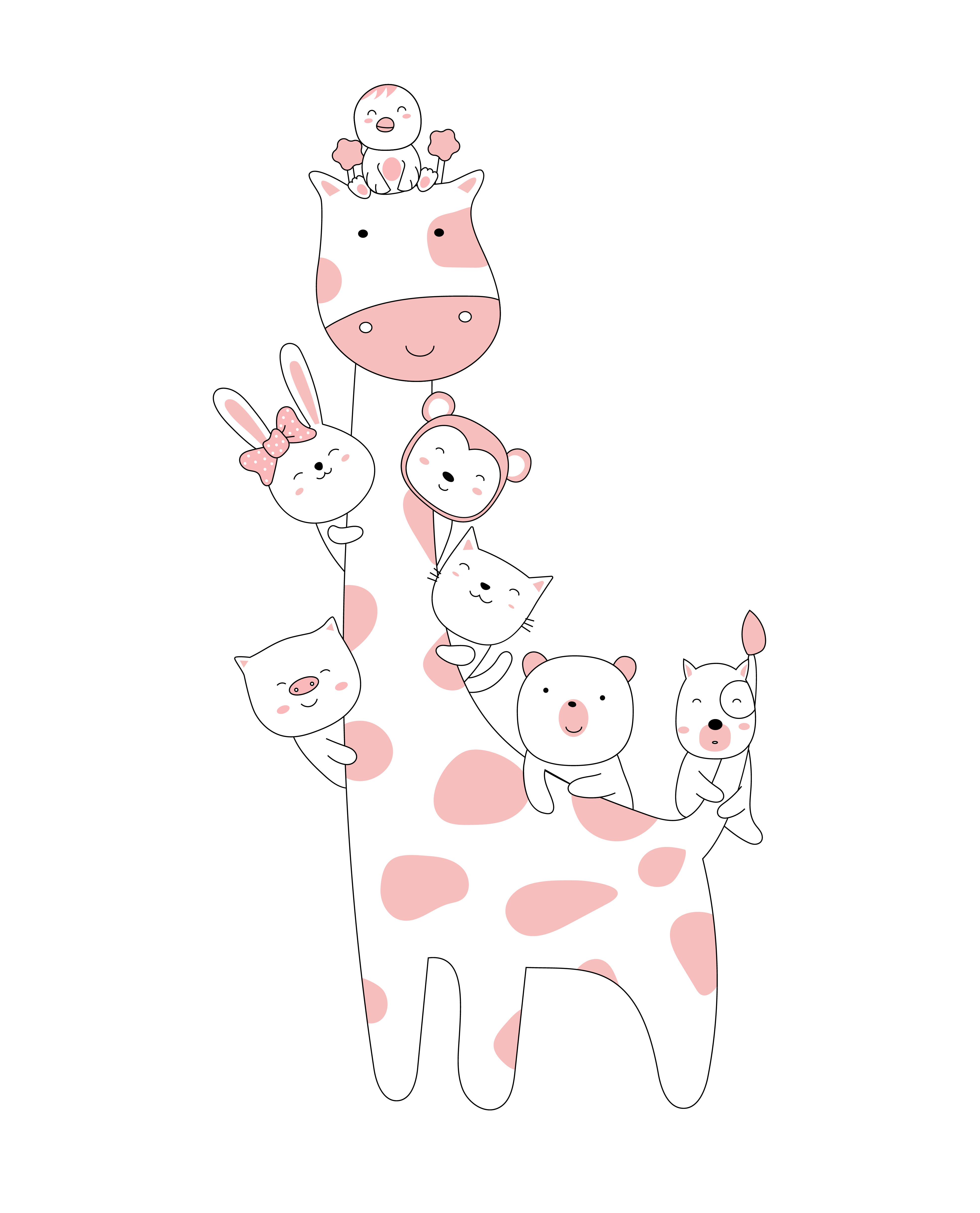 Hand Drawn Style Cartoon Sketch The Cute Posture Baby Animals Vector Art At Vecteezy Hand Drawn Style Cartoon Sketch The Cute Posture Baby Animals Vector Art At Vecteezy