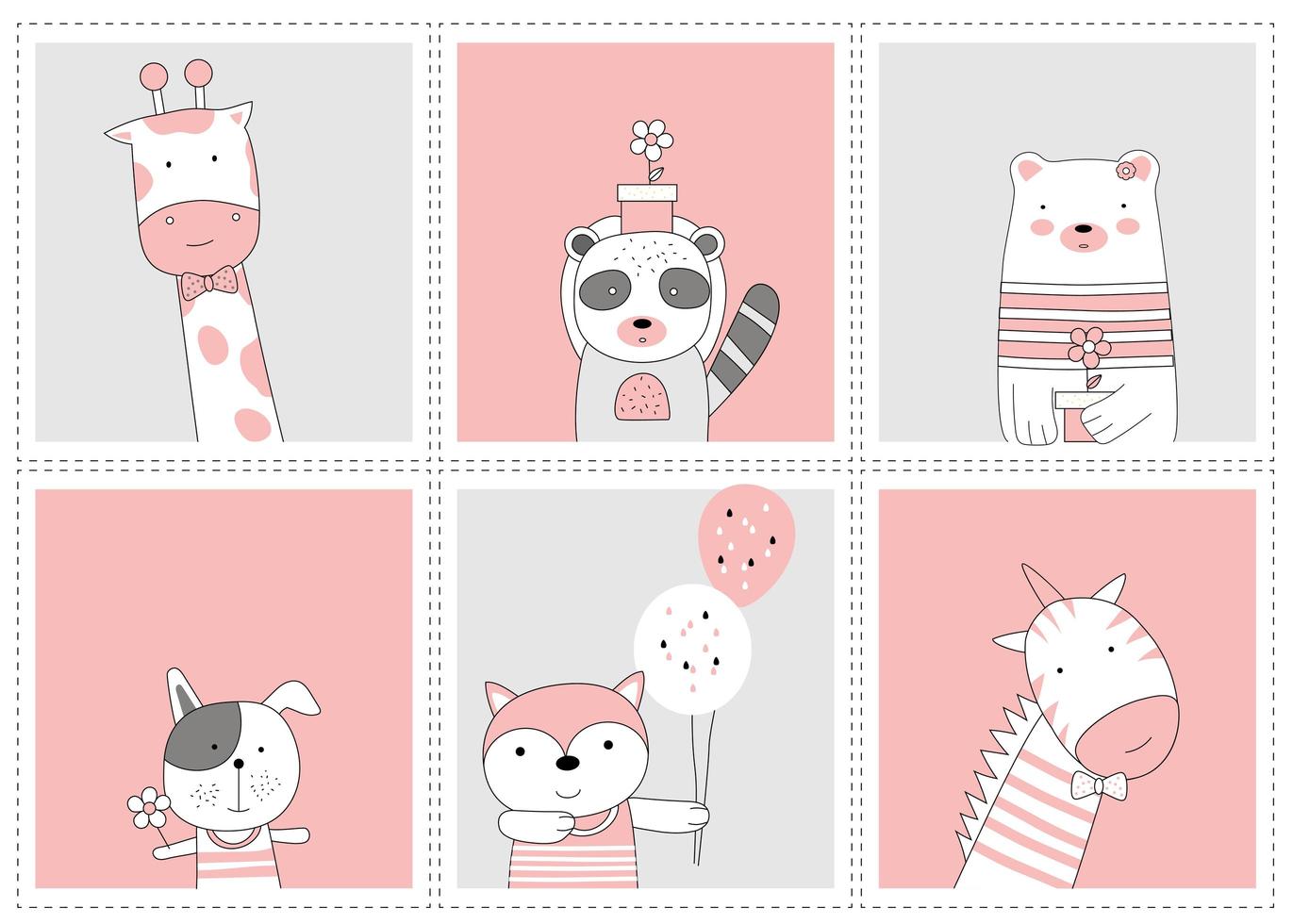 Cute Baby Animals Cartoon Sketch Animal Style Vector Art At Vecteezy Cute Baby Animals Cartoon Sketch Animal Style Vector Art At Vecteezy