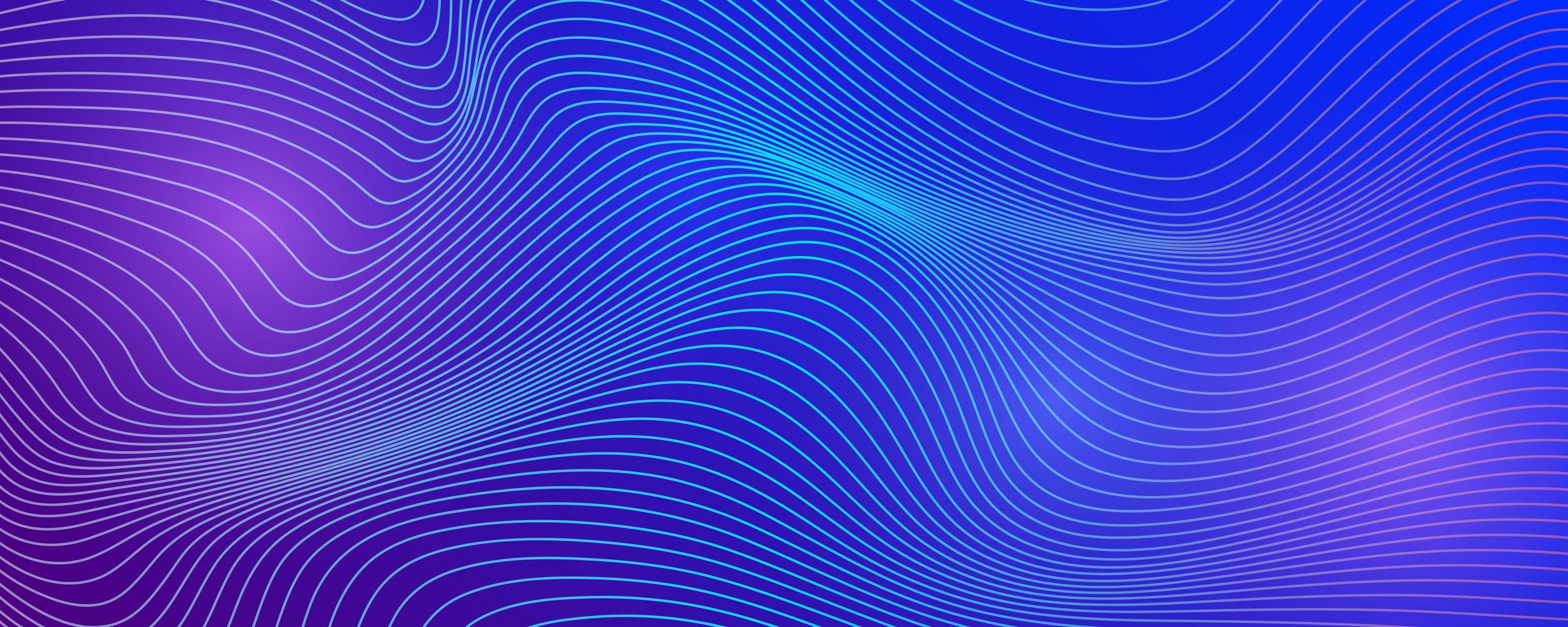 Fondo de tecnología con líneas de onda abstractas. vector