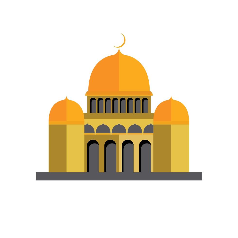 ilustración vectorial mezquita vector