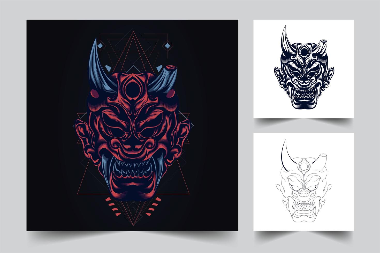 ilustración de arte satanás vector